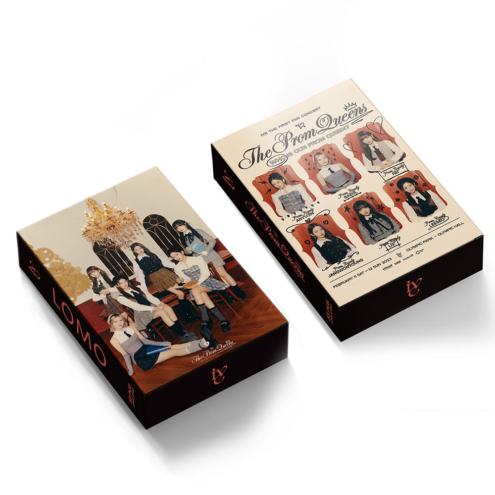 55pcs/box IVE 2023 Fan Concert Photocards YUJIN REI LIZ LEESEO WONYOUNG GAEUL Lomo Cards THE PROM QUEENS Kpop Postcards New Arrivals