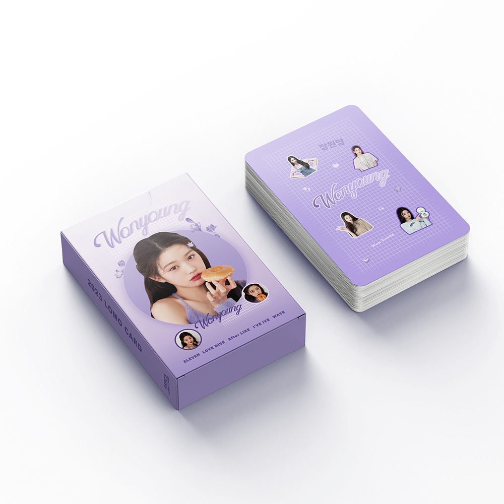 55pcs/box WONYOUNG IVE Photocards Album Lomo Cards Kpop Solo Postcards  Kpopfan store