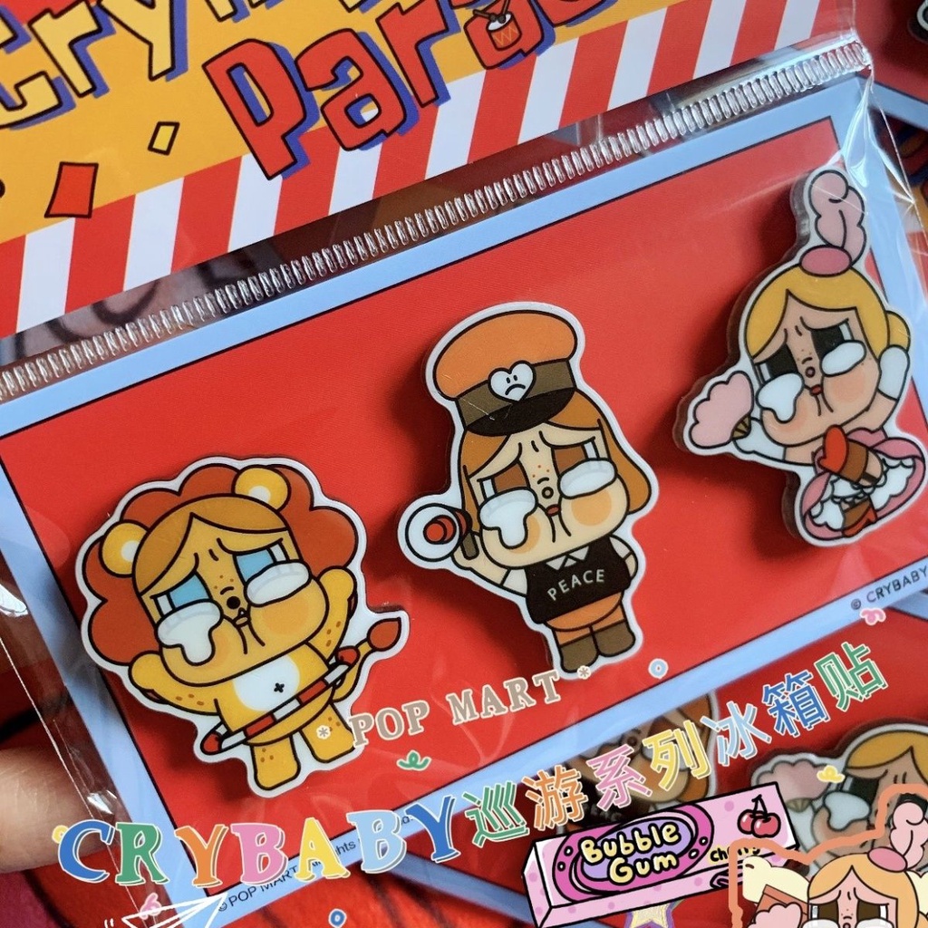 Bộ nhãn dán tủ lạnh tuần tra crybaby crybaby chính hãng