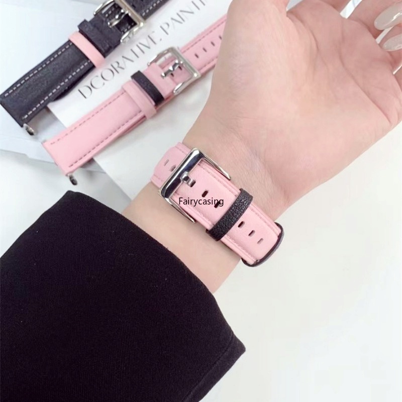 Dây Đeo Đồng Hồ Bằng Da Cừu Hai Màu Kích Thước 49mm 45mm 41mm 44mm 40mm 42mm 38mm Cho iWatch Series 8 7 6 4 3 Se