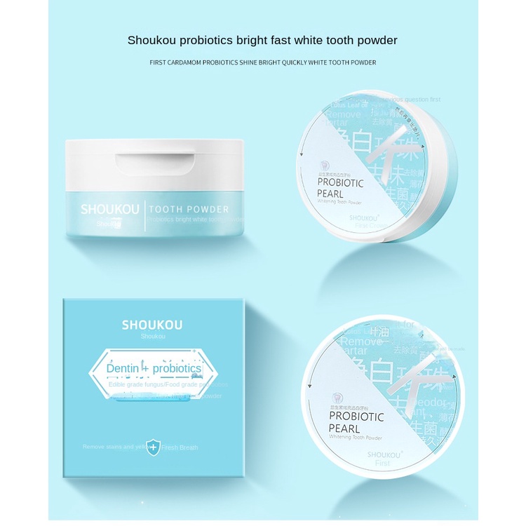 Sk Probiotic Phấn Làm Trắng Răng Loại Bỏ Vết Bẩn Vàng Làm Sáng Da