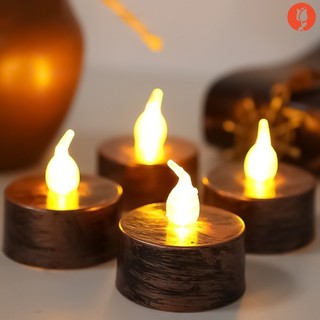 Mini led nến đèn pin chạy bằng pin / điện tử flameless tealight / đen tearful nến đèn