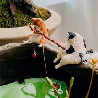 1 Chú Mèo Trang Trí Bể Cá