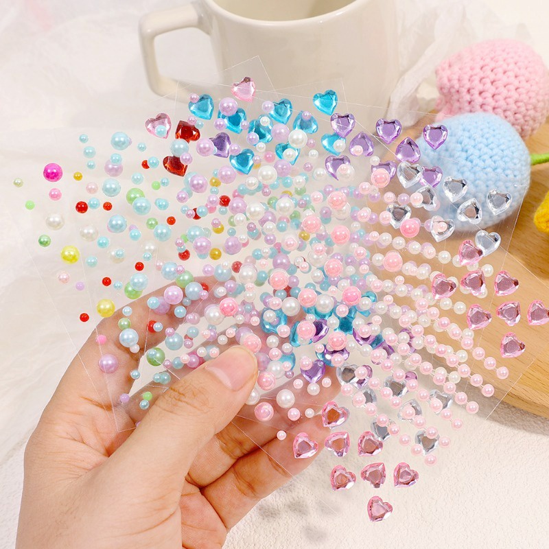 Đá 3D Tự Dính Dùng Trang Trí Móng Tay / Lông Mày / Mặt / Cơ Thể Tiện Dụng DIY