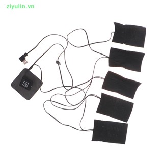 Ziyulin 5sheet set usb áo khoác sưởi điện ấm áp mùa đông heag vest pads for diy vn