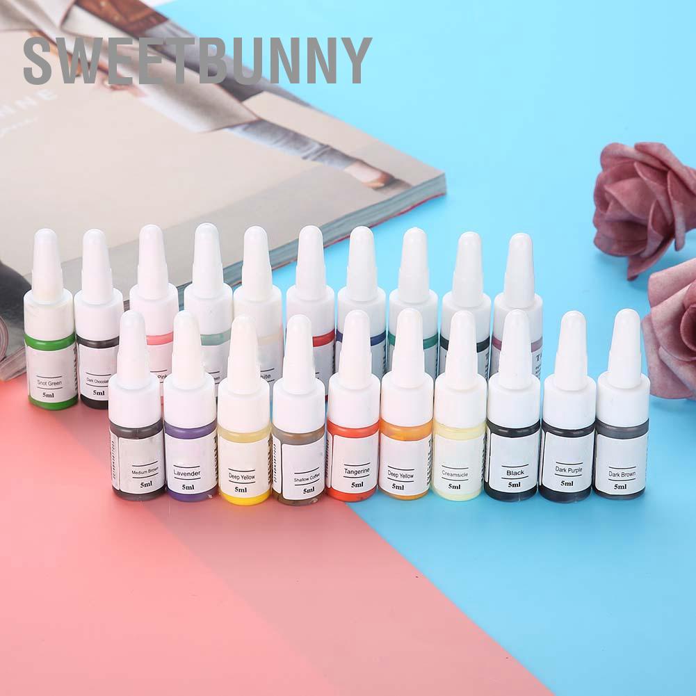 SweetBunny Chai 5Ml Thực Vật Tự Nhiên Mực Xăm Lâu Dài Cơ Thể Sơn Sắc Tố Bán Pernament Trang Điểm