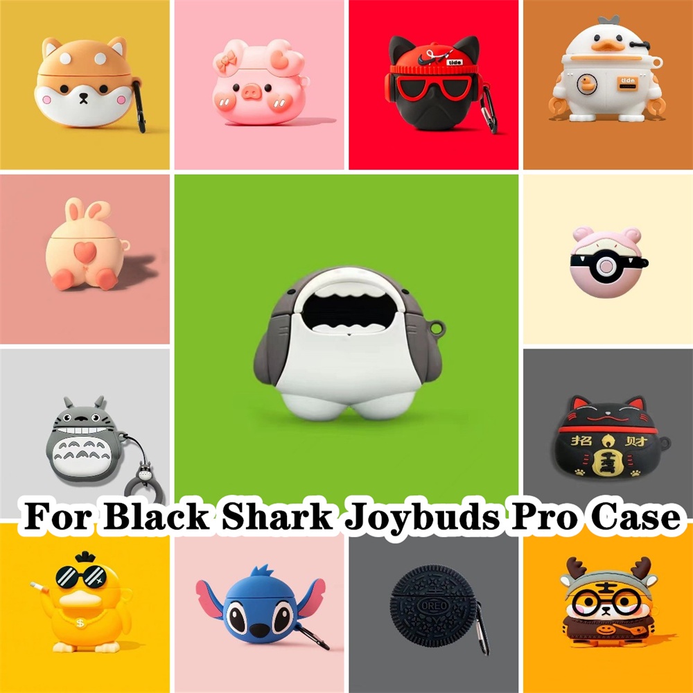 Vỏ Bảo Vệ Hộp Sạc Tai Nghe Black Shark Joybuds Pro Hình Hoạt Họa Vui Nhộn
