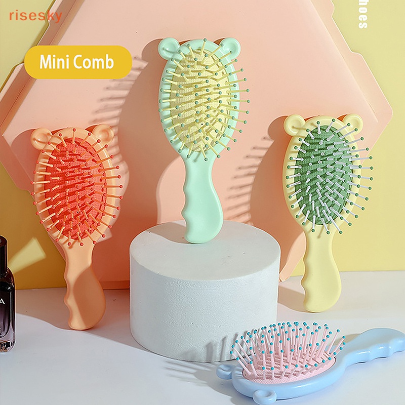 Lược Chải Tóc Mini Có Đệm Khí Mát Xa Dễ Thương Cho Bé Gái Và Trẻ Em