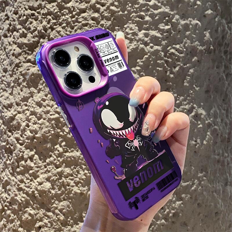 Ốp Điện Thoại Cứng Mặt Nhám Họa Tiết venom Hợp Thời Trang Cho iphone 11 12 13 Pro Max ip 11promax 12promax 13promax