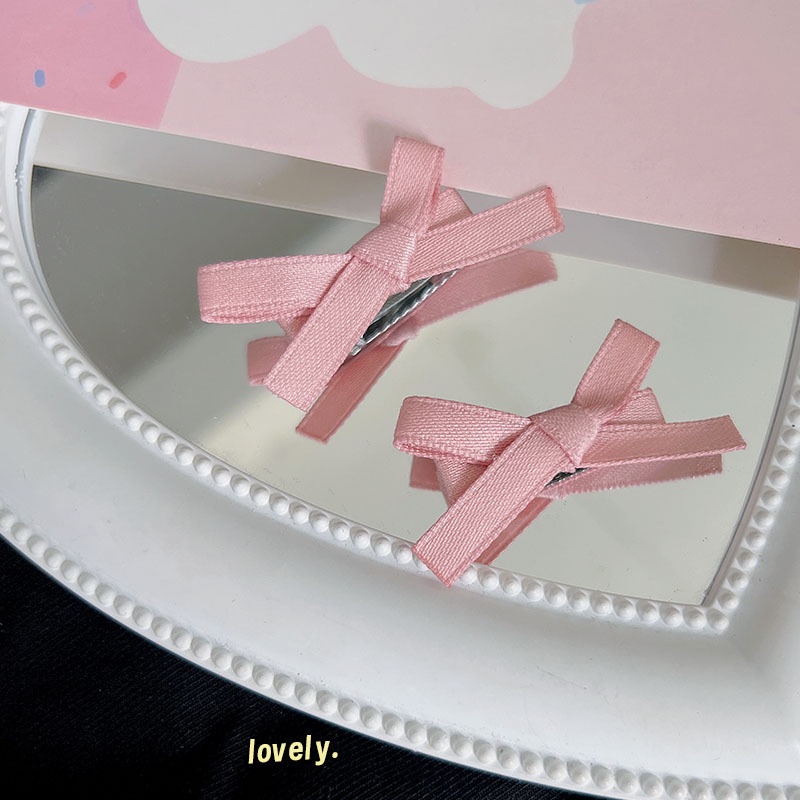 Kẹp Tóc Nơ Ruy Băng Phong Cách Hàn Quốc Cho Nữ