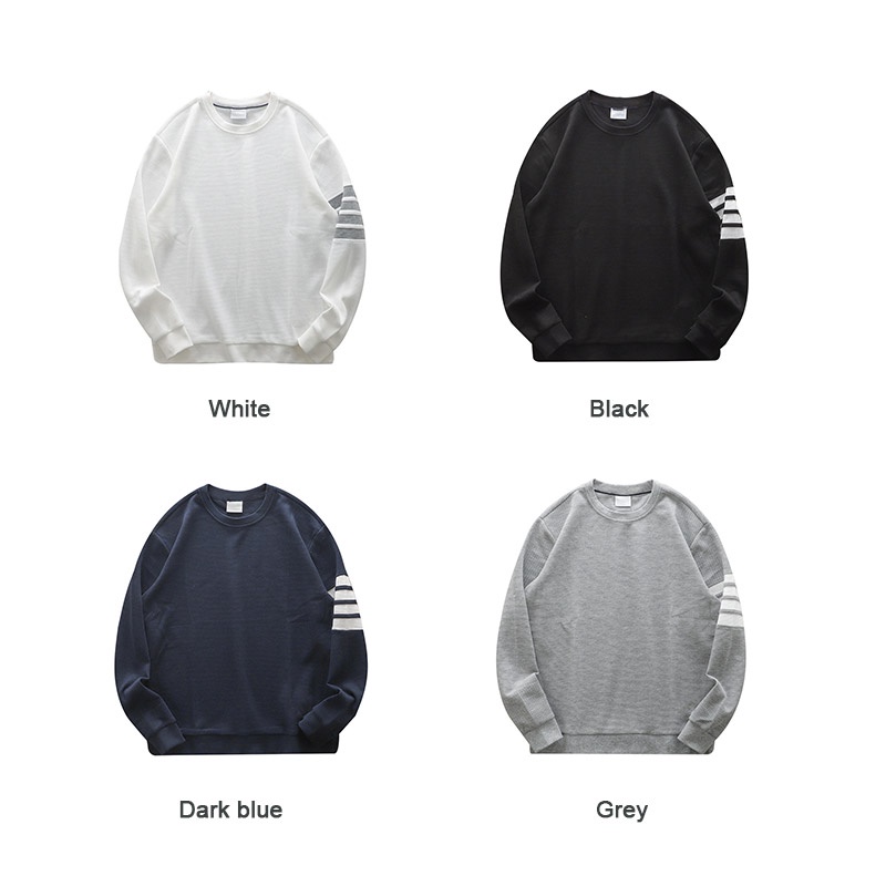 Nurgaz Áo sweater Thể Thao Tay Dài Dáng Rộng Thoải Mái Ấm Áp Cho Nam