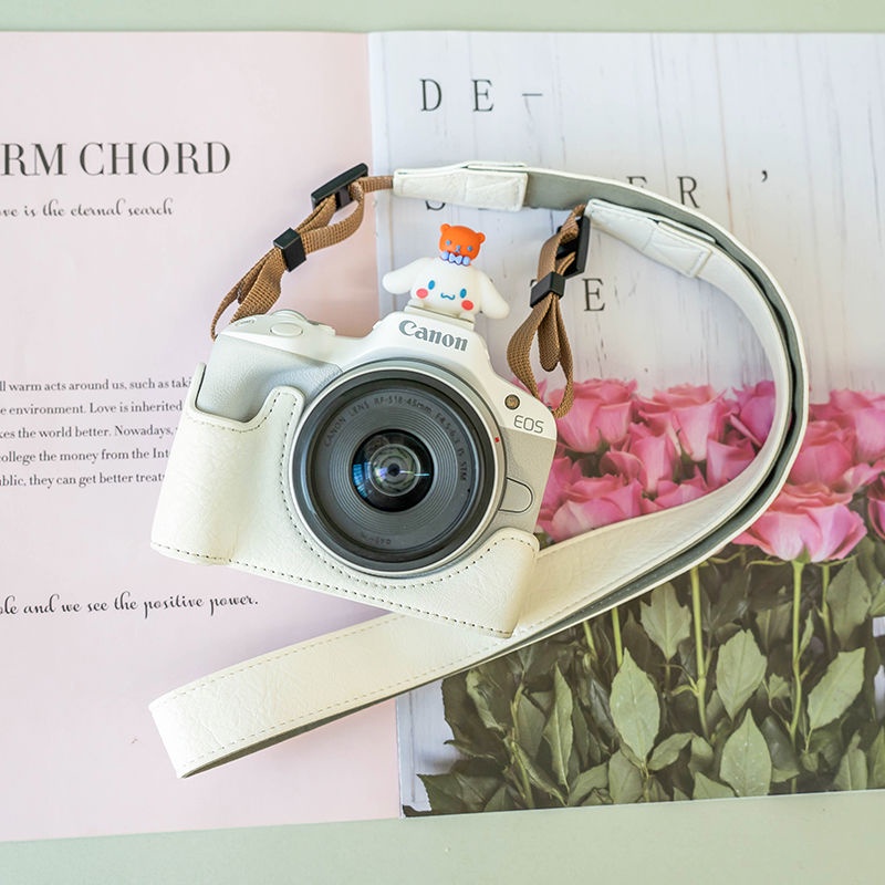 Túi Da Đơn Đựng Bảo Vệ Máy Ảnh Canon r50 R100 r8 Phù Hợp