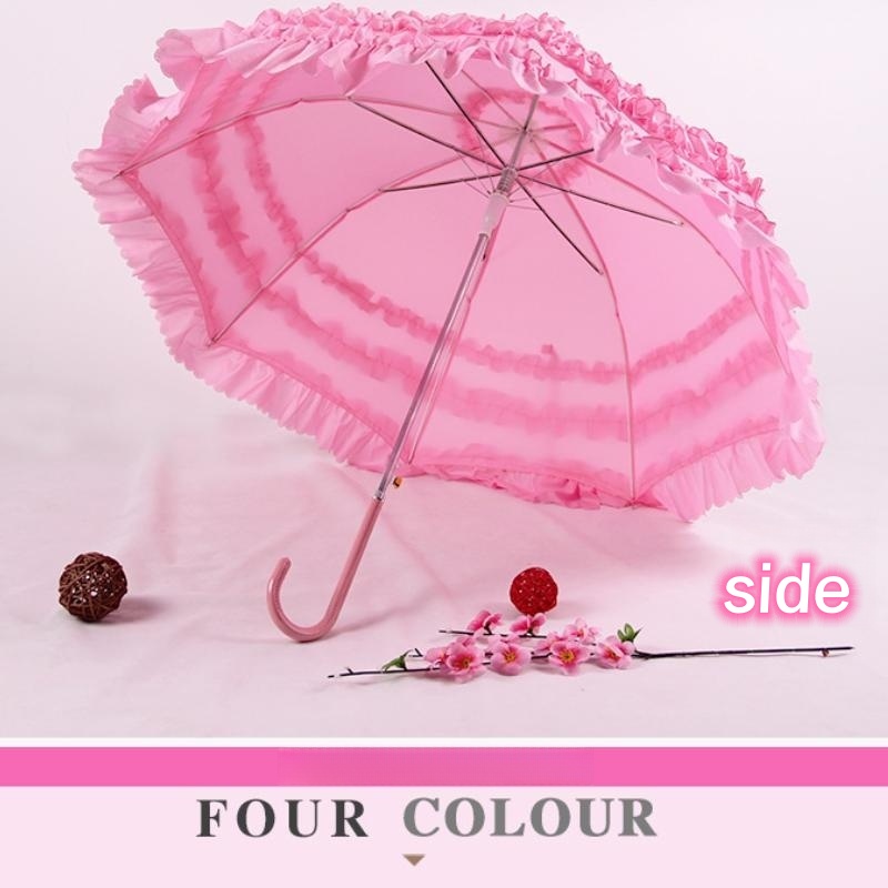 Dù Che Mưa Nắng Viền Ren Phong Cách Công Chúa Châu Âu Cho Cô Dâu