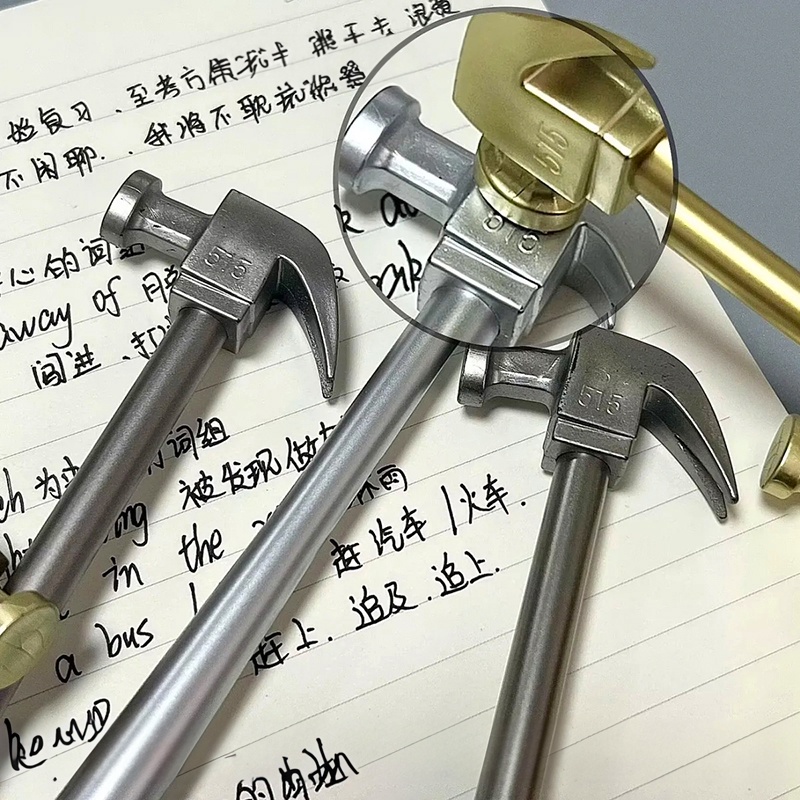 Hình dạng búa sáng tạo bút trung tính búa cá sấu dễ thương sinh viên văn phòng phẩm chữ ký nguồn cung cấp quà tặng