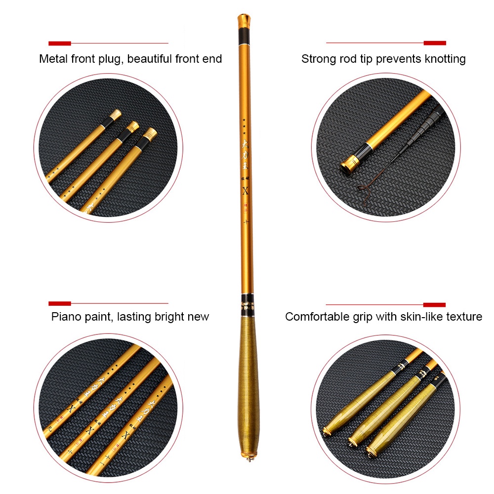 Cần Câu Cá mini Bằng carbon Siêu Ngắn Chất Lượng Cao