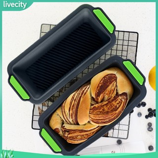 Rectangle non-stick bread loaf toast silicone baking pan tray mold diy bakeware