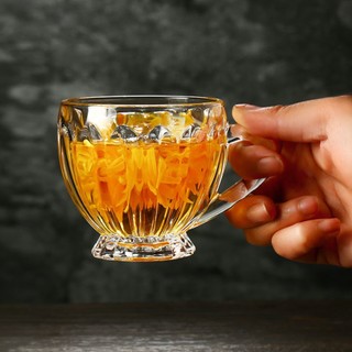 Bộ Cốc Thủy Tinh 6 Chén Có Quai
