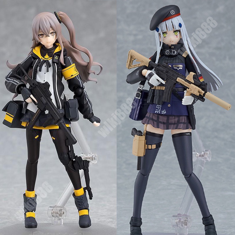 Game girls frontline 457 figma ump45 573 figma hk416 thay đổi khuôn mặt anime articulado hành động hình mô hình búp bê