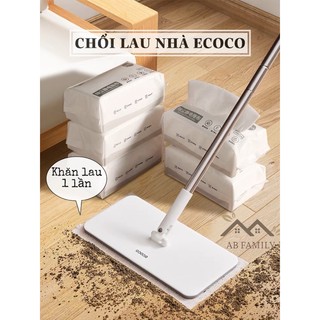 Cây Lau Nhà Kèm Miếng Lau Dùng Một Lần Loại Bỏ Bụi| Chổi Lau Nhà Tiện Lợi Khăn Lau Dùng 1 Lần Không Cần Giặt