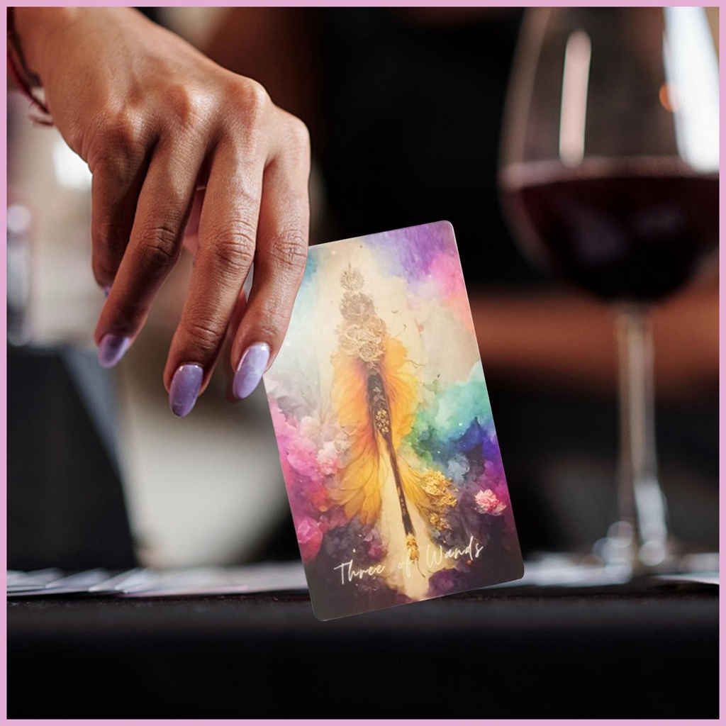 78 thẻ cosmic moon tarot tiếng anh giản dị bói toán thẻ bài tarot hình ảnh sống động bảng trò chơi đồ chơi cho bạn cùng lớp shinvn
