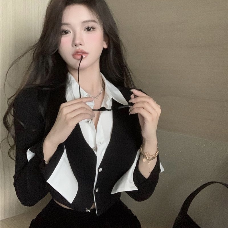 Áo sơ mi COZOK dài tay cá tính thời trang gợi cảm dành cho nữ