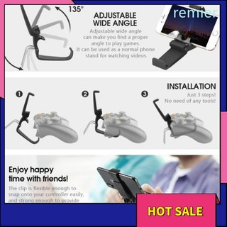 Re universal mobile phone mount bracket gamepad controller clip stand holder for xbox one handle game controller