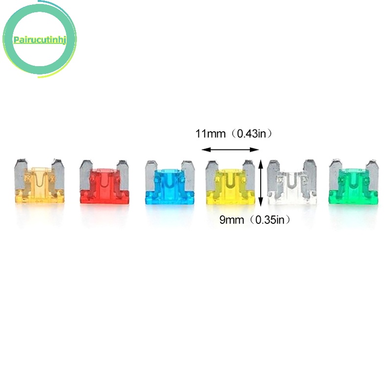 Pairhj 24 cái xe tải ô tô xe máy cầu chì 5a 10a 15a 20a kích thước hỗn hợp vn