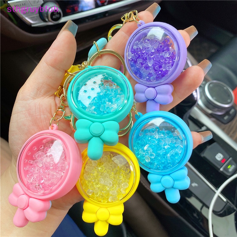 Sthb kawaii sanrio kuromi keychain hạt hương sáng tạo cuộn dễ thương cinnamoroll keyring cặp đôi túi xe hơi mặt dây chuyền người giữ chìa khóa phụ kiện quà tặng vn