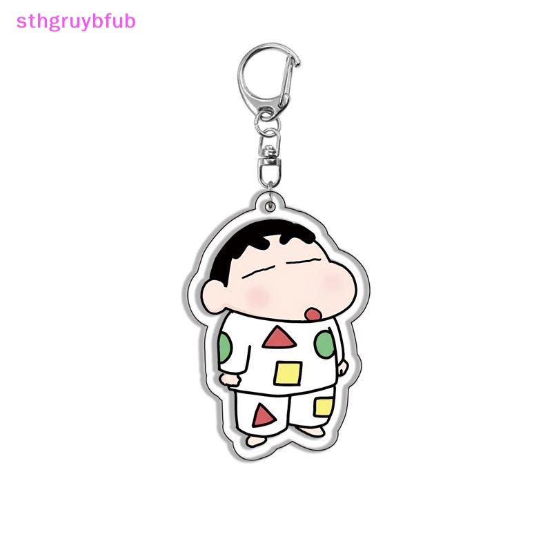 Sthb kawaii anime crayon shin-chan keychain phụ kiện đồ chơi phim hoạt hình túi dễ thương mặt dây chuyền ba lô đồ trang trí acrylic móc chìa khóa đồ chơi trẻ em vn