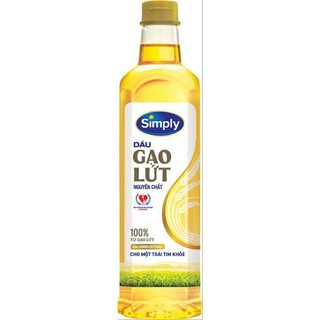 Dầu ăn simply đậu nành/gạo lứt 1l ch