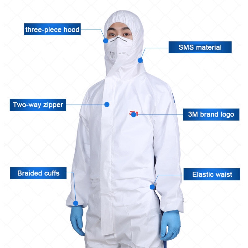 Jingh shop ppe Áo liền quần chống tĩnh điện giặt áo bảo vệ cho phòng máy tính xách tay, chống tĩnh điện trùm đầu chống bụi quần áo bảo hộ lao động mặc bộ đồ chống tĩnh điện