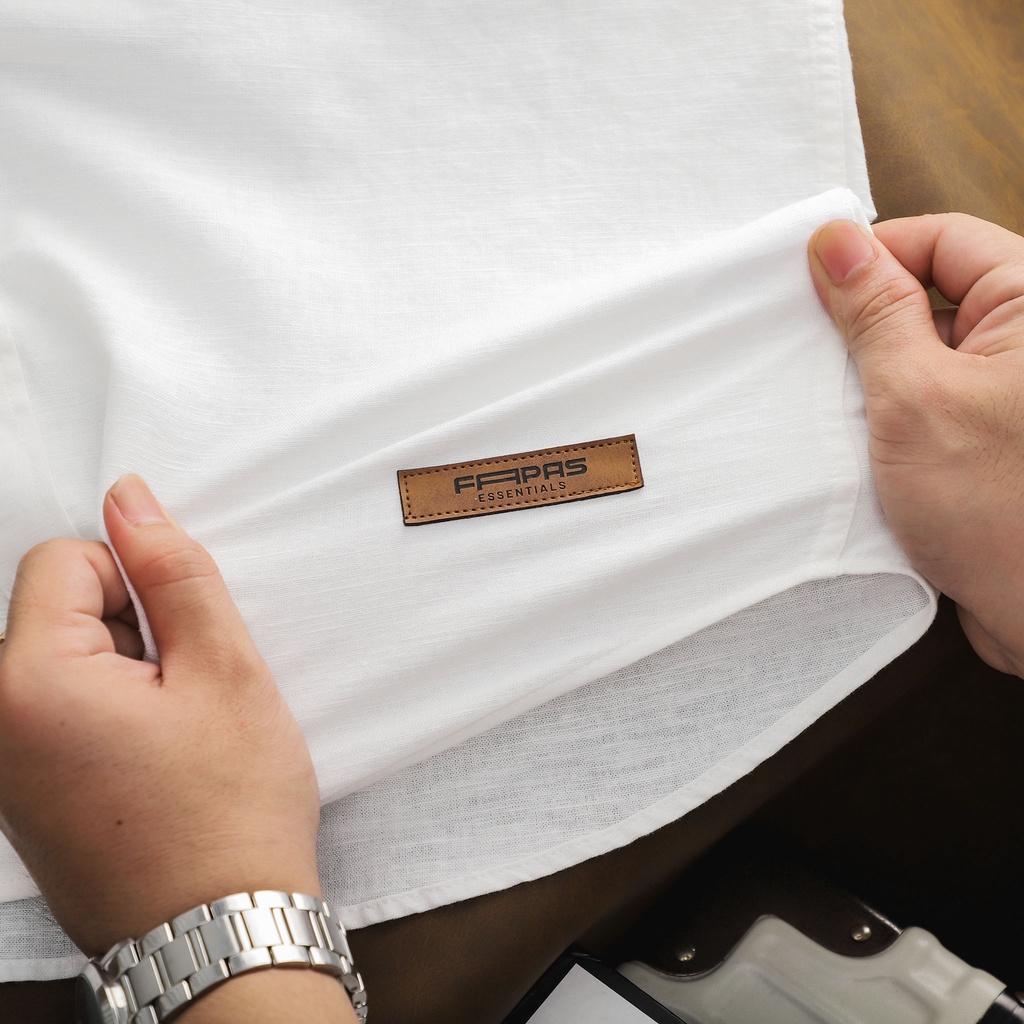 Áo Sơ Mi Tay Ngắn Nam Chất Liệu Linen Thoáng Mát Venice FAPAS