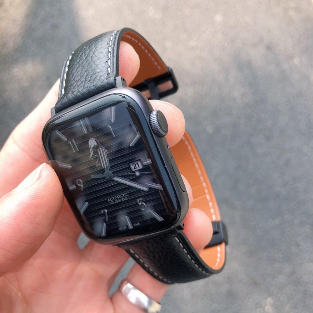 Không thấm nước và mồ hôi Dây đeo bằng da thật cho Apple Watch ultra 49mm iWatch Series 8 7 6 5 4 41mm 45mm 40mm 44mm