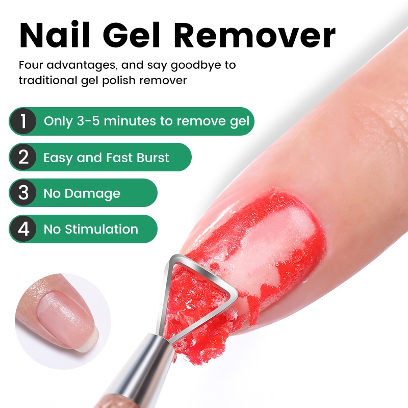 ♕ Idol Color Burst Magic Nail Remover Gel Polish Gel loại bỏ nhanh chóng Không gây kích ứng Không gây hư hại Ngâm keo móng nghệ thuật cho tiệm nail 15ml NỘI THẤT