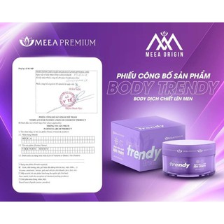 [TẶNG Ủ TRẮNG ] KEM BODY TÍM TRENDY MEEA ORIGIN