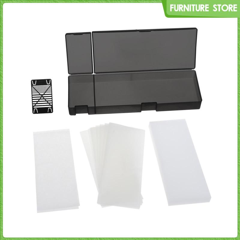 Pallet bảng màu ướt có nắp đậy kín và giấy bảng màu acrylic 10, màu mô hình bảng màu bột màu khay ướt sơn mô hình cho bức tranh thu nhỏ