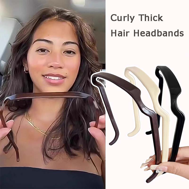 Băng Đô Cài Tóc Dày Và Cong Tàng Hình Cố Định Tóc Tiện Lợi Dành Cho Nữ