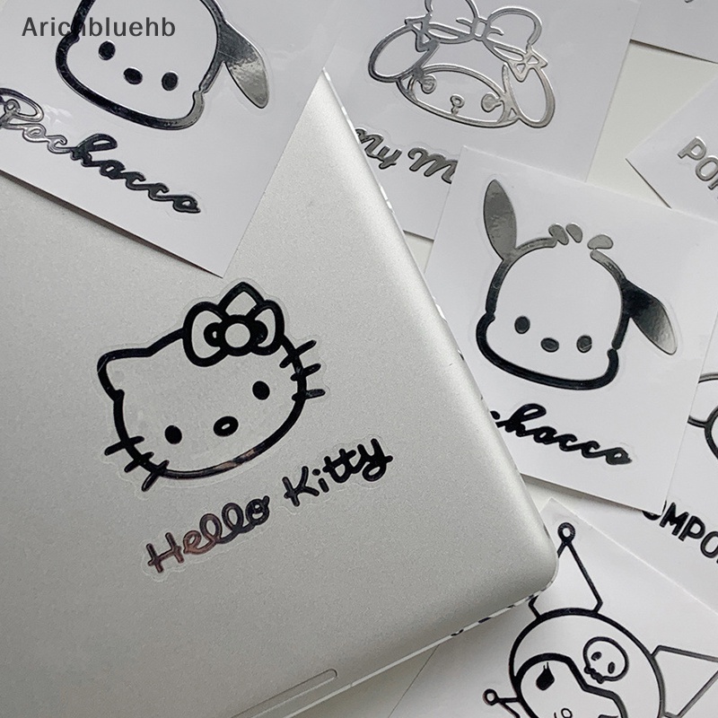 10 cái sanrio phong cách kim loại đơn giản phim hoạt hình dễ thương dán niêm phong kuromi melody hello kitty cinnamoroll pachacco nhãn dán chống thấm nước giảm giá