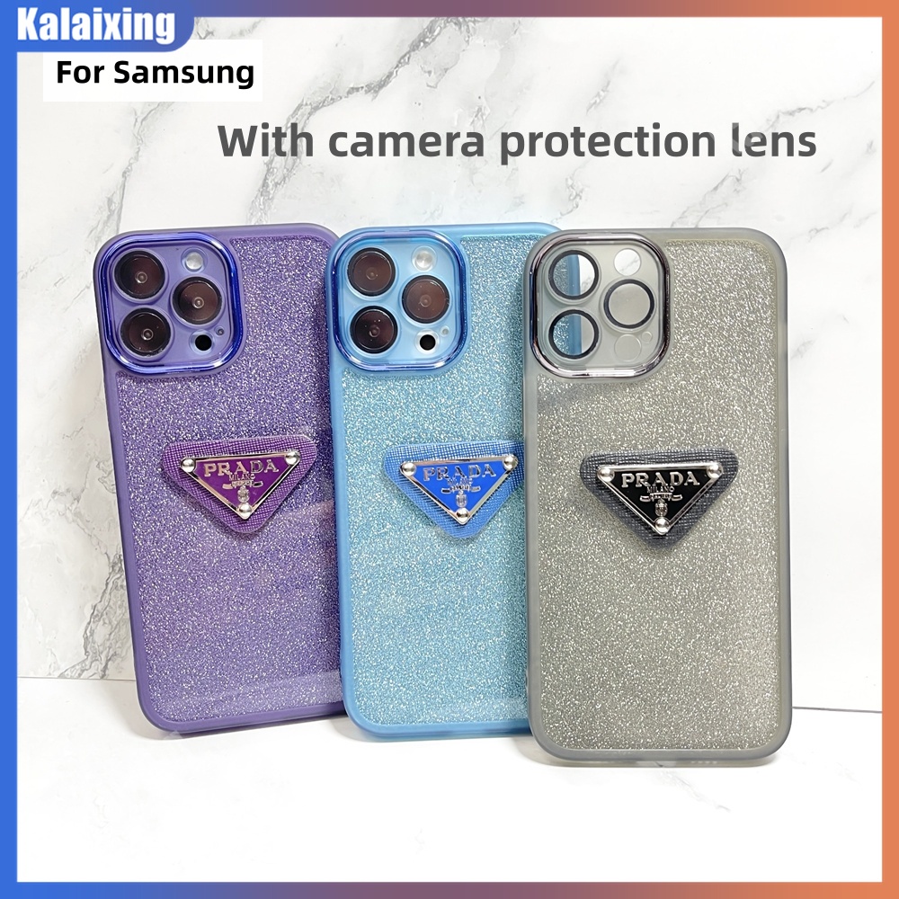 Ốp điện thoại shinny prada samsung case cho galaxy samsung a04 a72 a71 a54 a52 a51 a32 a31 với silicon với phim ống kính