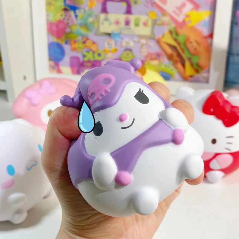 Đồ chơi giải nén sanrio kuromi my melody cinnamoroll pompompurin hello kitty slow rebound mochi toy người lớn trẻ em thư giãn đồ chơi dễ thương mặt dây chuyền chìa khóa ô tô quà tặng sinh nhật