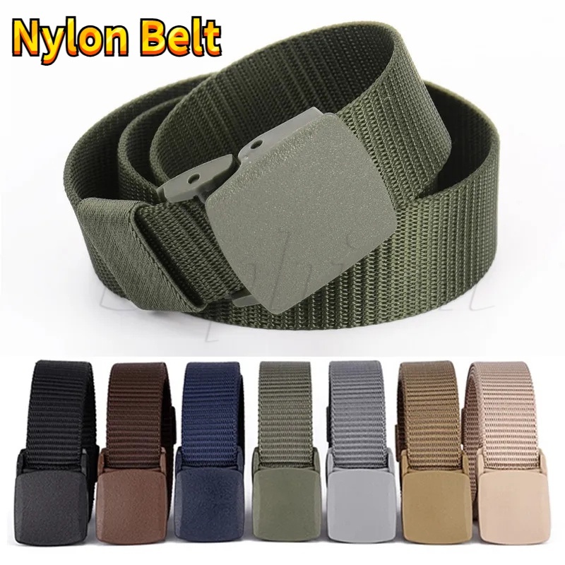 Kéo dài non-metal trouser belt thể thao ngoài trời thắt lưng vải đa chức năng cho nam giới nữ dây đeo thắt lưng có thể cắt chất lượng cao màu xanh lá cây tự động thắt lưng nylon thoải mái