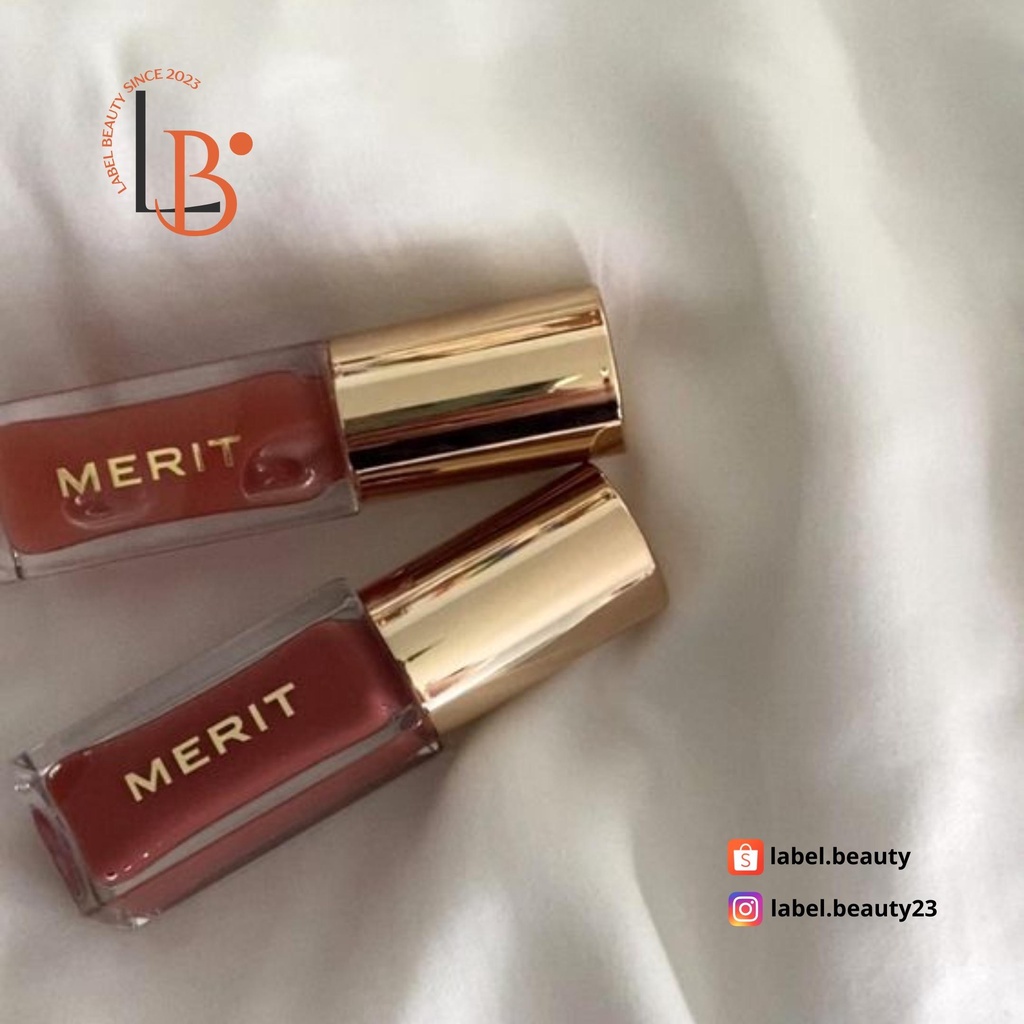 ✨ Son bóng có dưỡng Merit Shade Slick Tinted Lip Oil - 𝐋𝐚𝐛𝐞𝐥.𝐛𝐞𝐚𝐮𝐭𝐲 ✨