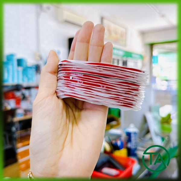 Keo dán 3M đỏ xịn dày 0.1cm hàng như hình.