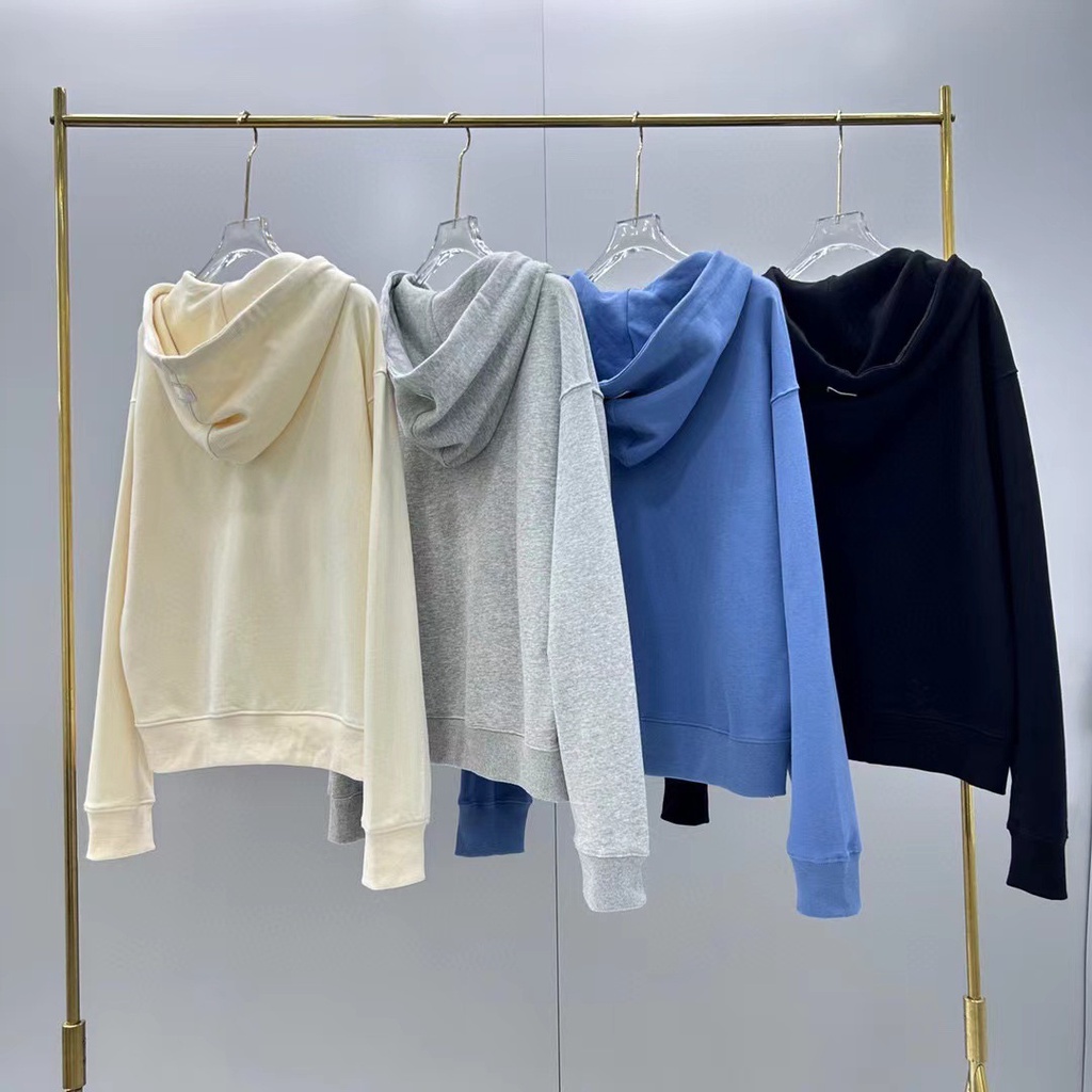 Áo Khoác cardigan Có Nón Bốn Màu Thêu logo Nhỏ Phong Cách Mới Mùa Thu 2023080902