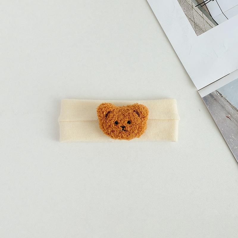 Băng Đô Turban Gấu Cho Bé Chất Cotton Gân Hàn Mềm Mại