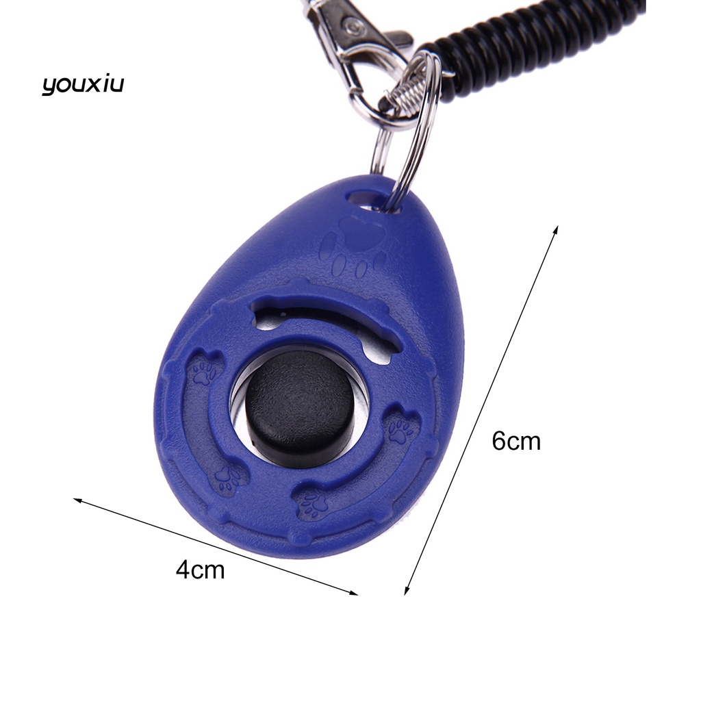 Yfp pet trainer hình bầu dục đàn hồi abs huấn luyện chó clicker cho ngoài trời