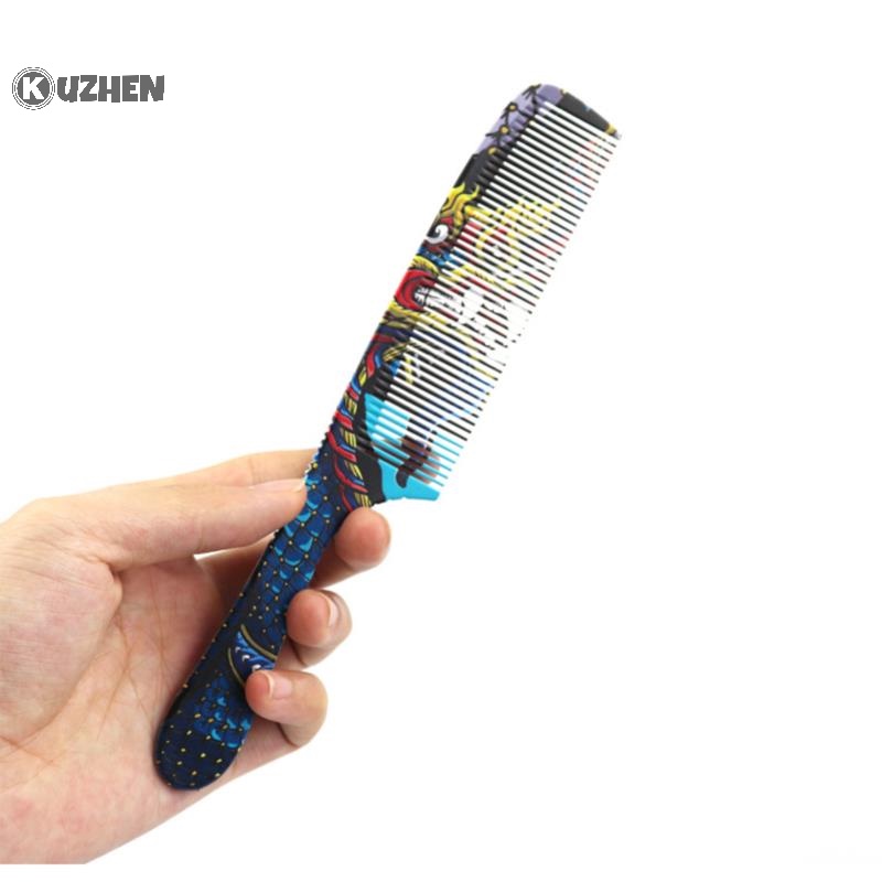 Kuzhen phong cách thời trang chuyên nghiệp cắt tóc cắt tóc lược salon làm tóc lược làm tóc hot