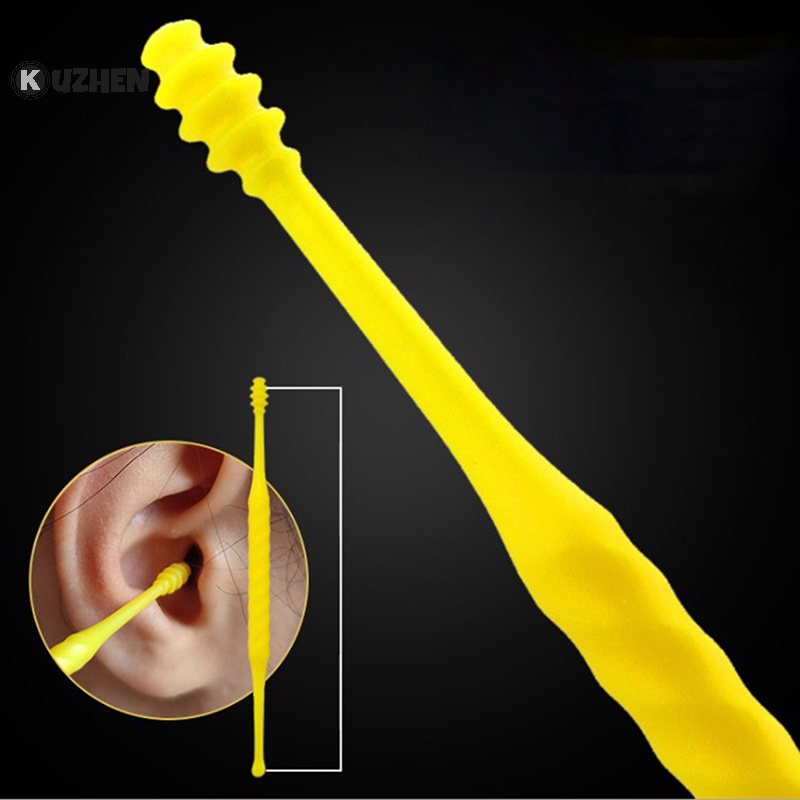 Kuzhen 7 cái / bộ dụng cụ lấy ráy tai bằng thép không gỉ earpick wax remover curette ear pick hot