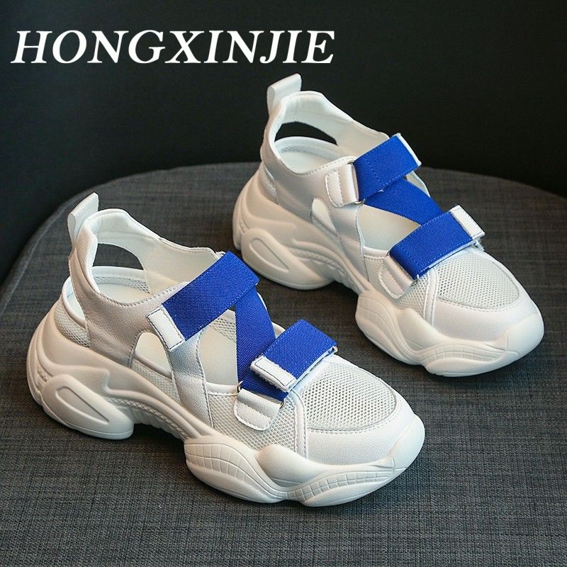 HONGXINJIE dép sandal nữ dép nữ dép quai hậu nữ cổ điển đáy dày 2023 NEW   B28G1AA