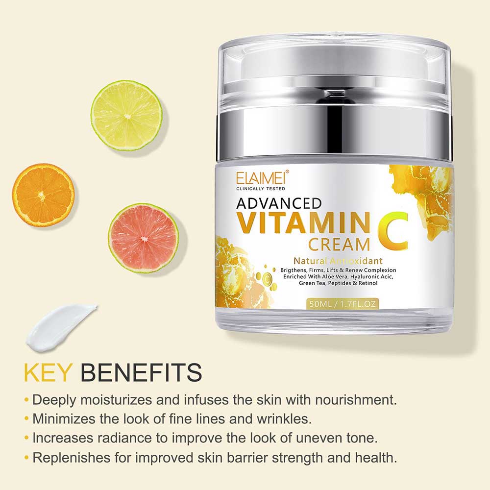 Vitamin C Cream Anti-aging Facial Hyaluronic Acid Retinol Wrinkle Moisturizer
